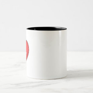 Taza Bicolor Sé mi dibujo de corazón dulce de San Valentín