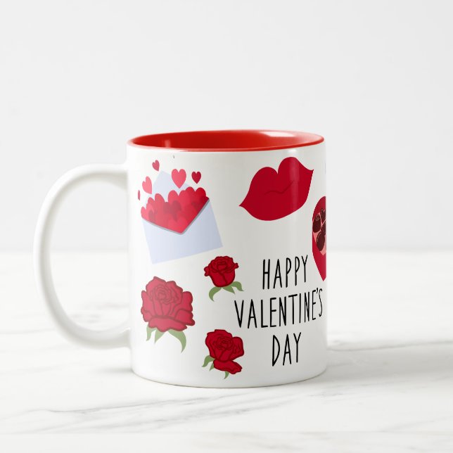 Taza Bicolor Sé mi feliz San Valentín (Izquierda)