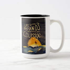 Taza Bicolor Se necesita valor para la manipulación de dos tono