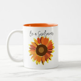 Taza Bicolor Sé un girasol