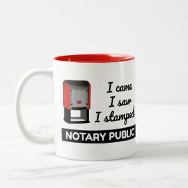 Taza Bicolor Se Vio Sello Notario