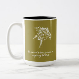 Taza Bicolor Sea amable flor