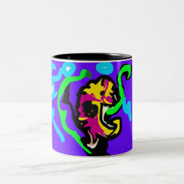 Taza Bicolor Seahorse color