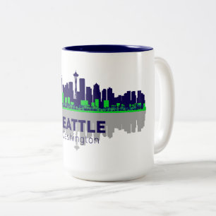 Taza Bicolor Seattle Coffee Mug