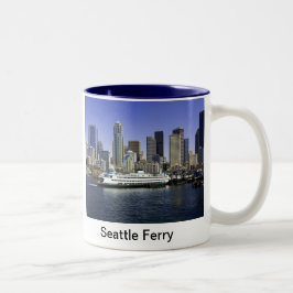 Taza Bicolor Seattle Ferry Washington