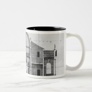 Taza Bicolor Sección representativa del chalet Rotonda cerca