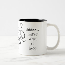 Taza Bicolor Secret Wine Funny Mug