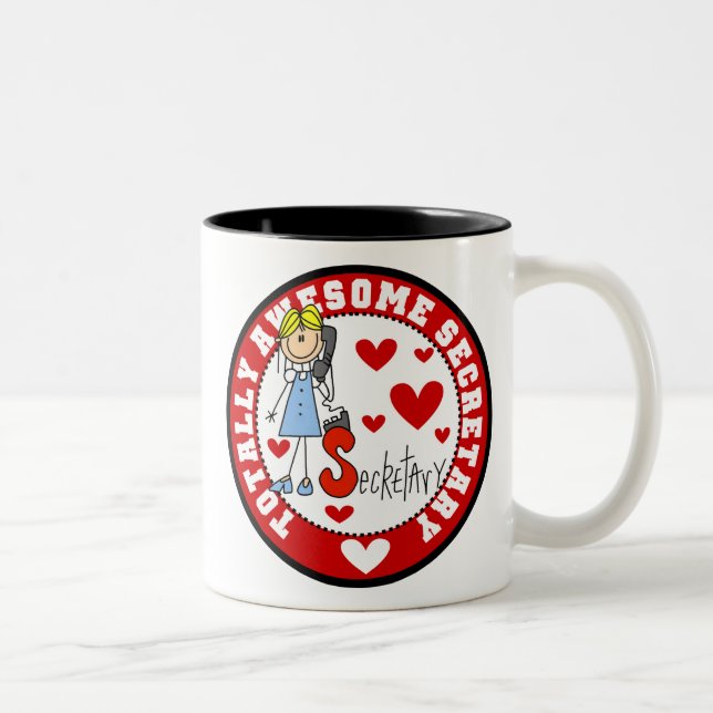 Taza Bicolor Secretaria totalmente impresionante Mug (Derecha)