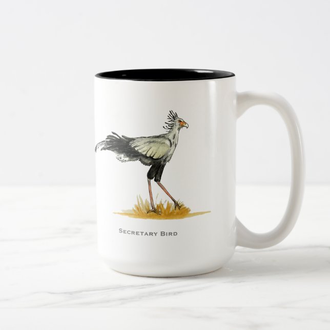 Taza Bicolor Secretario Bird Two Tone Coffee Mug (Derecha)