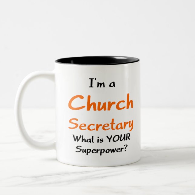 Taza Bicolor secretario de iglesia (Izquierda)