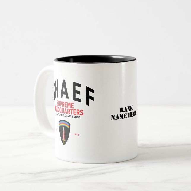 Taza Bicolor Sede de la SHAEF (Anverso izquierdo)