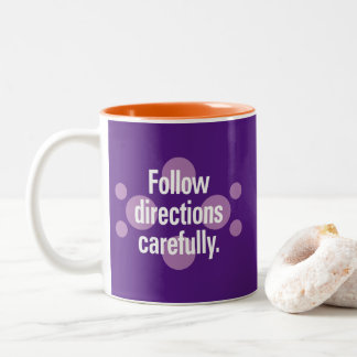 Taza Bicolor Seguir las instrucciones cuidadosamente Violet Spo