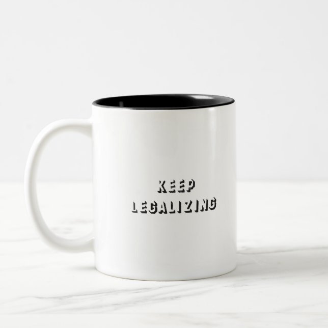 Taza Bicolor seguir legalizando (Izquierda)