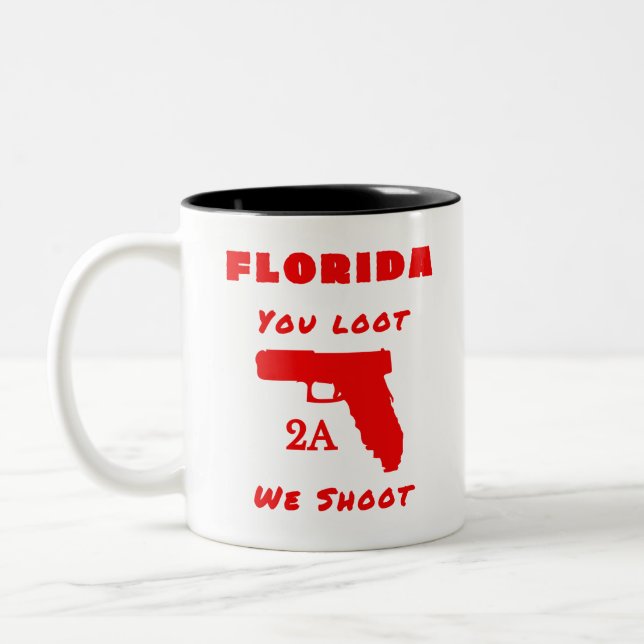 Taza Bicolor Segunda Enmienda de Florida (Izquierda)