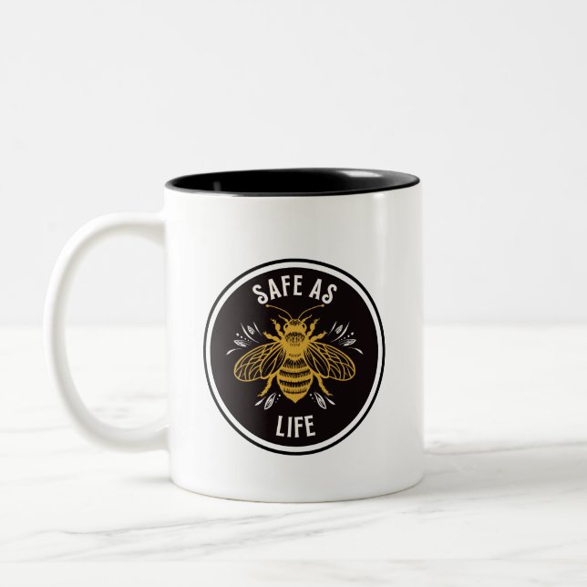 Taza Bicolor Seguro como la vida (Izquierda)