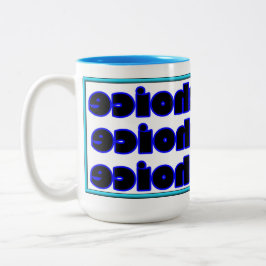 Taza Bicolor Seis Por Seis Café De Dos Tonos Mug