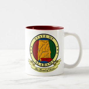 Taza Bicolor Sello de Alabama
