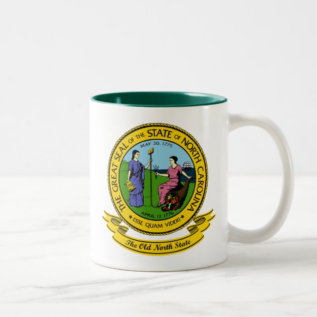 Taza Bicolor Sello de Carolina del Norte (Derecha)