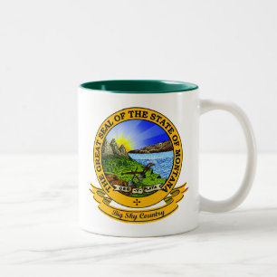 Taza Bicolor Sello de Montana