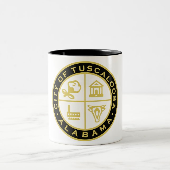 Taza Bicolor Sello de Tuscaloosa (Alabama) (Centro)