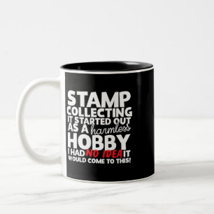 Taza Bicolor Sello que Recopila un sello de obby inofensivo