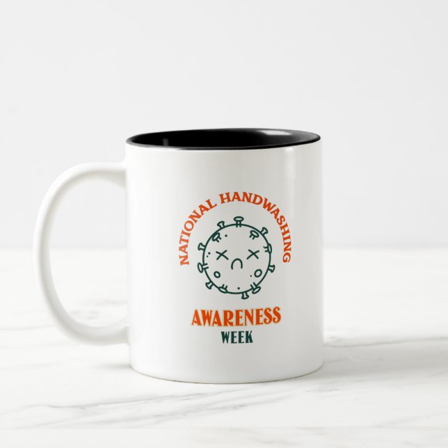 Taza Bicolor Semana nacional de sensibilización sobre el lavado (Izquierda)