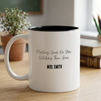 Taza Bicolor Sembrando Semillas De Esperanza Viéndolas Crecer E