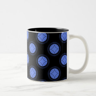 Taza Bicolor Sencillamente Rivalizando Mug, Azul