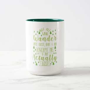 Taza Bicolor Senderismo divertido