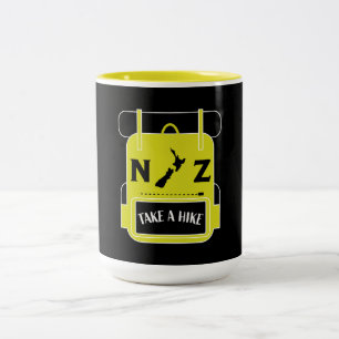 Taza Bicolor Senderismo en Nueva Zelanda - Walling NZ - Trail W