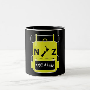 Taza Bicolor Senderismo en Nueva Zelanda - Walling NZ - Trail W