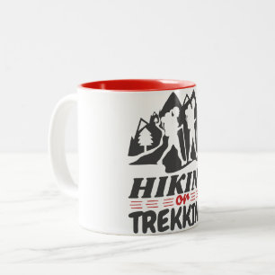 Taza Bicolor Senderismo o senderismo