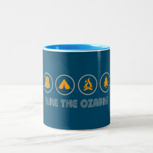Taza Bicolor Senderismo Por Los Ozarks
