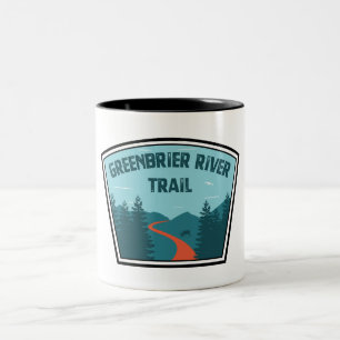 Taza Bicolor Sendero del río Greenbrier