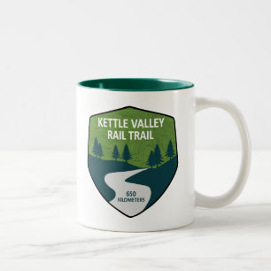 Taza Bicolor Sendero ferroviario Kettle Valley Columbia Británi