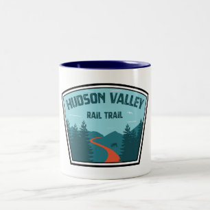 Taza Bicolor Sendero por el valle del Hudson en Nueva York