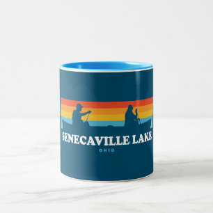 Taza Bicolor Senecaville Lake Ohio Canoe