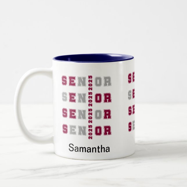Taza Bicolor Senior 2025 (Izquierda)