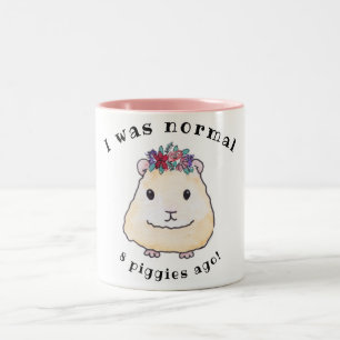 Taza Bicolor Señora de la conejita estaba normal hace 8 lechone