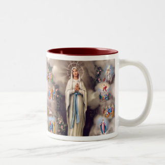 Taza Bicolor Señora de Lourdes