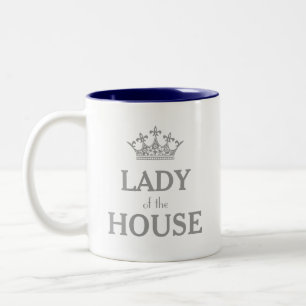 Taza Bicolor Señora de plata de la corona de la casa
