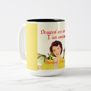 Taza Bicolor Señora del dragón