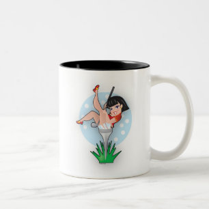 Taza Bicolor Señora en un tee de golf