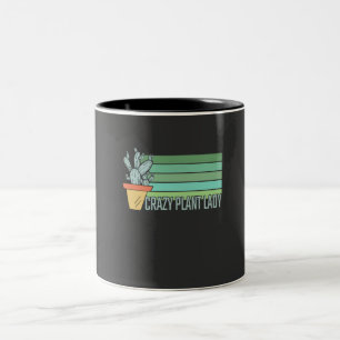 Taza Bicolor Señora Loca de las Plantas