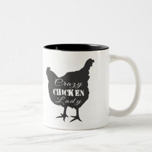Taza Bicolor Señora Pollo Loca
