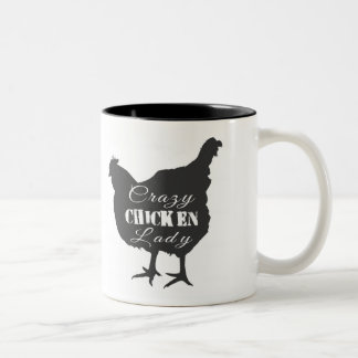 Taza Bicolor Señora Pollo Loca