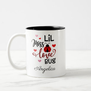 Taza Bicolor Señorita Lil Personalizada Love Bug