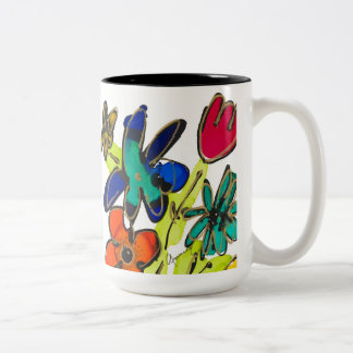 Taza Bicolor Sensación de café groovy Mug