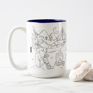 Taza Bicolor Sensaciones del campo de la noche de Trailpaca