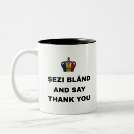 TAZA BICOLOR SENTADE BLANDO Y DECIDLE GRACIAS